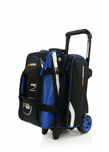 Probowl Deluxe Sort Bl Bowlingtaske M Hjul Til Kugler