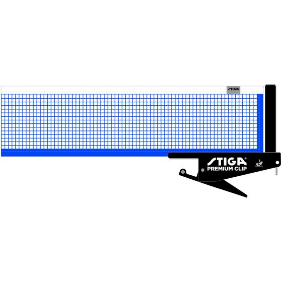Stiga Premium Clip Netgarniture - ITTF godkendt net og netholdere - HURTIG LEVERING