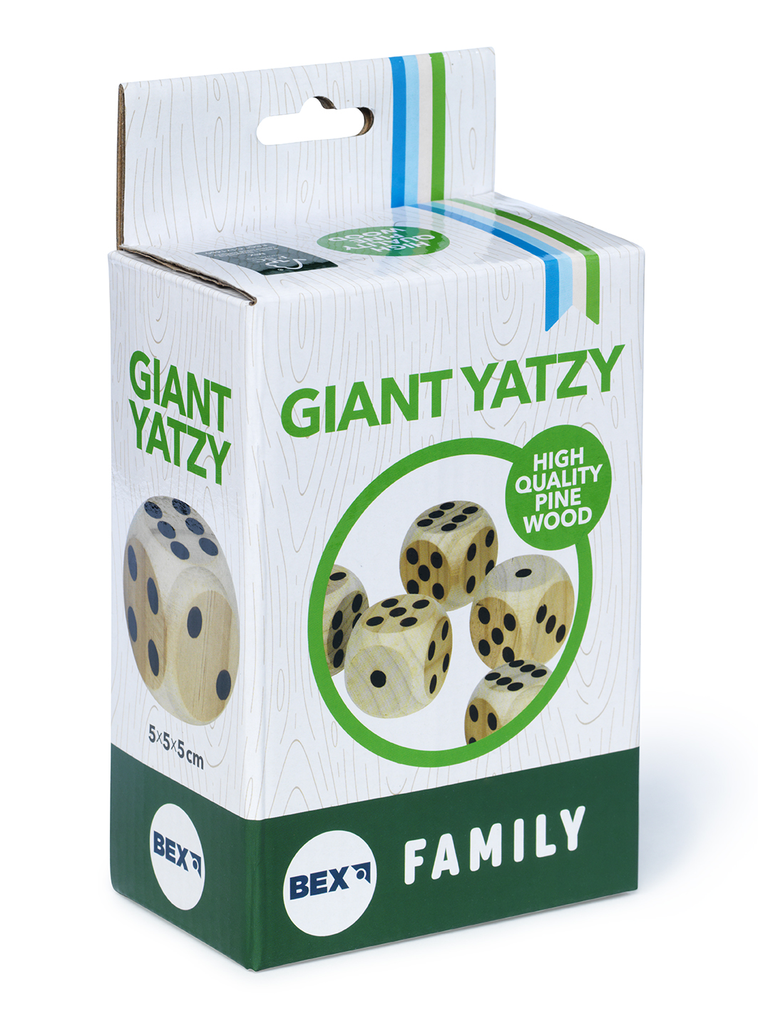 Bex Giant Yatzy Family Pine Wood - HURTIG LEVERING - I FSC-certificeret træ
