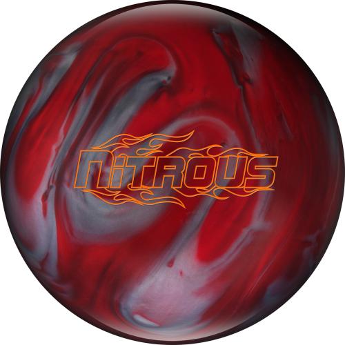 Se Columbia 300 Nitrous Red/Silver - Bowlingkugle (uden huller) 12 lbs hos HomeX.dk