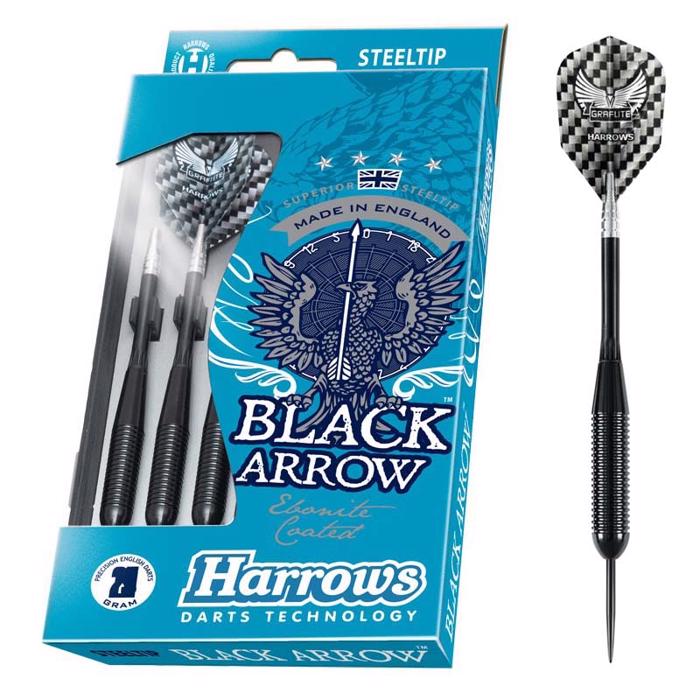 Black Arrow brass steeltip dartpile fra Harrows  20 GRAMS pile  Sæt med 3 dartpile  HURTIG LEVERING