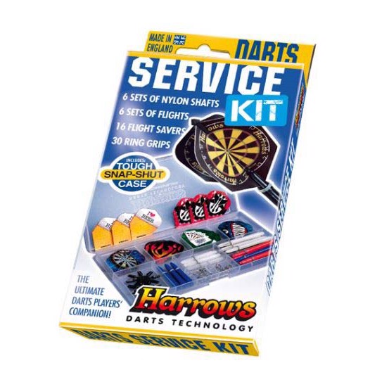 Se Harrows Dart Service kit - Sæt med flights, shafts m.m. hos HomeX.dk