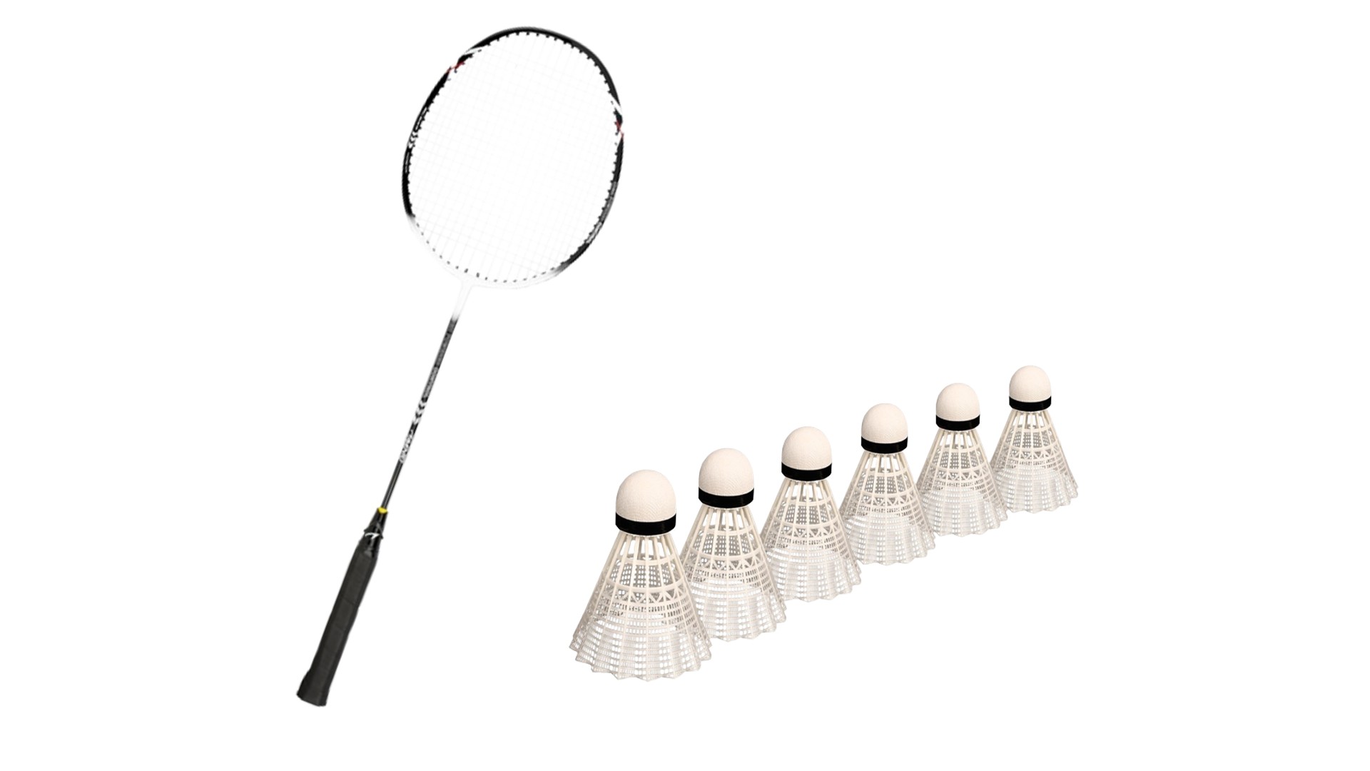 Billede af Badmintonketcher 1 stk m. 6 bolde - FRI FRAGT - XBF980 - God motionist- og skoleketcher