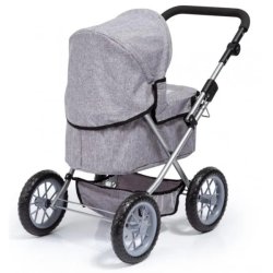 Bayer Dukkevogn Gr� TRENDY og smart - HURTIG LEVERING