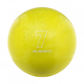 7 lb Bowlingkugle (urethane) gul med huller
