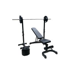 Titan Life Trningsbnk m/100 kg vgtstangsst - HURTIG LEVERING - Garage Gym
