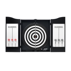 Kings Head - Dartskab fra Catdart med skive, 6 pile og tavle - HURTIG LEVERING!