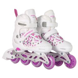 RASK Rulleskjte 3-i-1 SPLASH LED White - Justerbar over hele 4 sko-numre med smart kliksystem