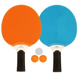 Udend�rs bordtennisbat - FRI FRAGT - S�t med 2 bat og 3 bolde - Meget velegnet til institutioner