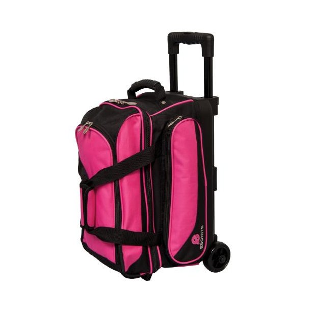 Ebonite Transport II Pink/Sort - Bowlingtaske med hjul til 2 kugler