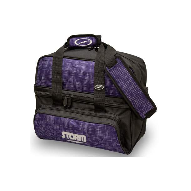 Storm 2-Ball Tote DLX Abstract - Bowlingtaske til 2 kugler og sko - Purple/Black - HURTIG LEVERING