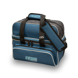 Storm 2-Ball Tote DLX Steel - Bowlingtaske til 2 kugler og sko - Blue/Black - HURTIG LEVERING