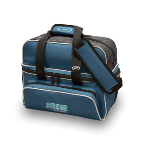 Storm 2-Ball Tote DLX Steel - Bowlingtaske til 2 kugler og sko - Blue/Black - HURTIG LEVERING