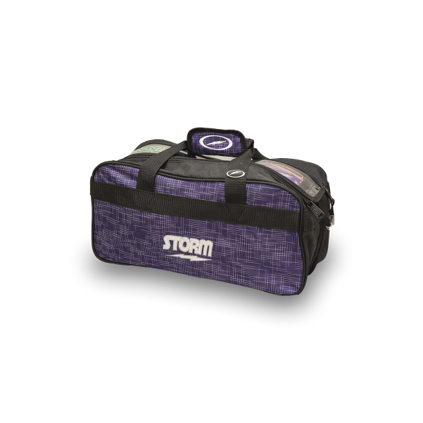 Storm Tote Steel Purple/Black - HURTIG LEVERING - Bowlingtaske til 2 kugler