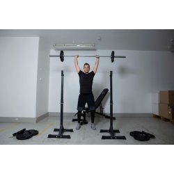 Titan Life Trningsbnk m/100 kg vgtstangsst - HURTIG LEVERING - Garage Gym
