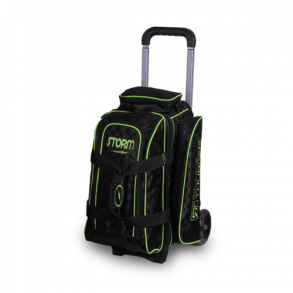 Storm Rolling Thunder 2-Ball Roller Checkered Lime/Black - Bowlingtaske med hjul til 2 kugler
