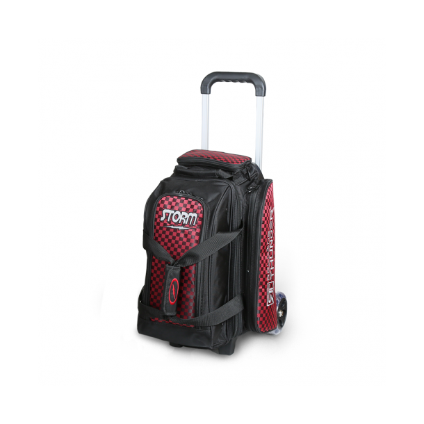 Storm Rolling Thunder 2-Ball Roller Checkered Red/Black - Bowlingtaske med hjul til 2 kugler