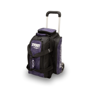 Storm R/T 2-Ball Abstract Purple/Black - Bowlingtaske til 2 kugler med hjul - FRI FRAGT