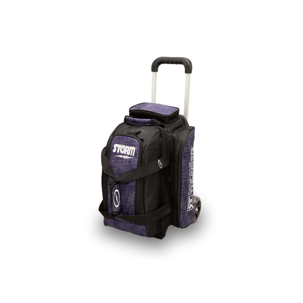Storm R/T 2-Ball Abstract Purple/Black - Bowlingtaske til 2 kugler med hjul - FRI FRAGT