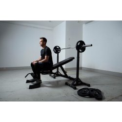 Titan Life Trningsbnk m/100 kg vgtstangsst - HURTIG LEVERING - Garage Gym