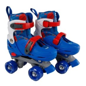 StreetRider Rulleskjte Side-by-Side Bl - Justerbar over hele 4 Sko-numre!