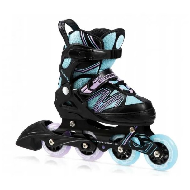 NILS Extreme Pro Semisoft Purple/Blue - Inliners rulleskjte - Justerbar over 4 skonumre
