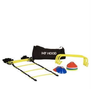 Agility trningsst - 3 trningshkke, 20 kegler, agilitystige og handy bretaske - 1 st