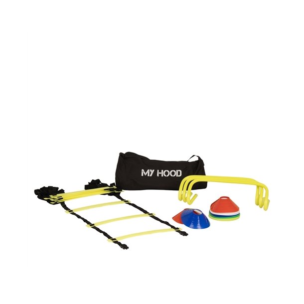 Agility trningsst - 3 trningshkke, 20 kegler, agilitystige og handy bretaske - 1 st