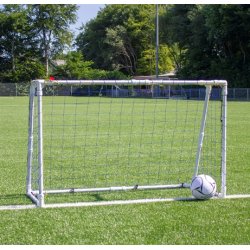 Fodboldml i STL med DOBBELT overlgger 153x100cm - MEGET stabilt pga dobbelt overlgger &amp; samling 