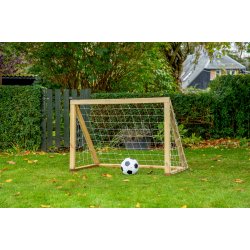 Fodboldml i TR - 125 cm x 100 cm med net  - KRAFTIG KVALITET - HURTIG LEVERING!