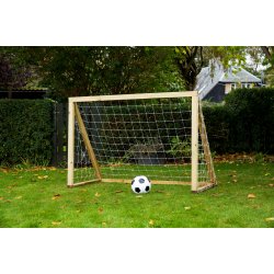 Fodboldml i TR - 150 cm x 120 cm med net  - KRAFTIG KVALITET - HURTIG LEVERING!