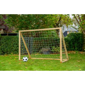 Fodboldml i TR - 175 cm x 140 cm med net  - KRAFTIG KVALITET - HURTIG LEVERING!