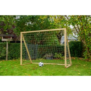 Fodboldml i TR - 200 cm x 160 cm med net  - KRAFTIG KVALITET - HURTIG LEVERING!