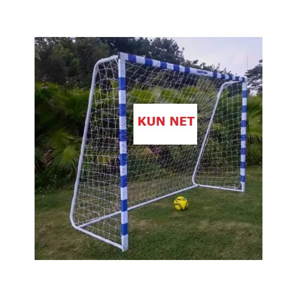 Net - FRI FRAGT - Passer til Fodboldml i stl hvid/bl 240 x 160 cm 