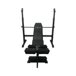 TITAN LIFE Essential Bench II - FRI FRAGT - Bnk med rack til styrketrning