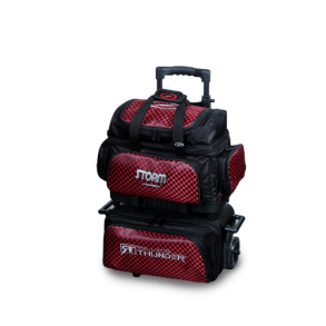 Storm Rolling Thunder 4-Ball Checkered/Red - Bowlingtaske med hjul til 4 kugler - FRI FRAGT!