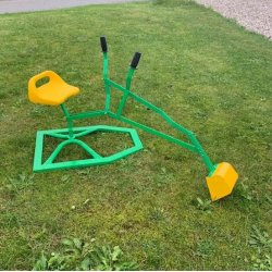 Gravemaskine i metal Til Sandkassen, Wanted - Grn/Gul - Fra 3 r - HURTIG LEVERING! 