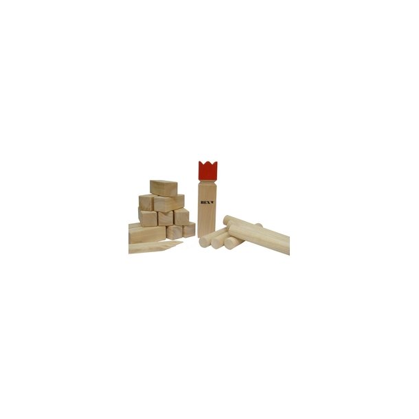 Bex Kubb Original red king - Kongespil i super flot kvalitet - HURTIG LEVERING