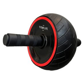 TITAN LIFE Ab Wheel - Fat Wheel Sort mavetr�ner - HURTIG LEVERING!
