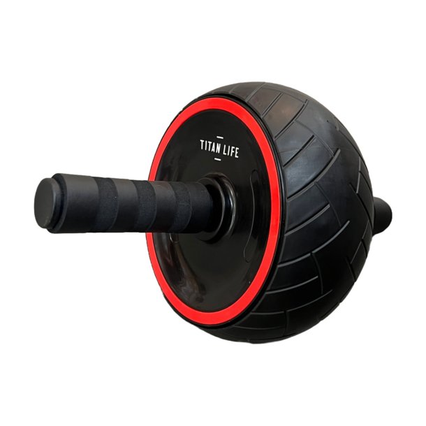 TITAN LIFE Ab Wheel - Fat Wheel Sort mavetr�ner - HURTIG LEVERING!