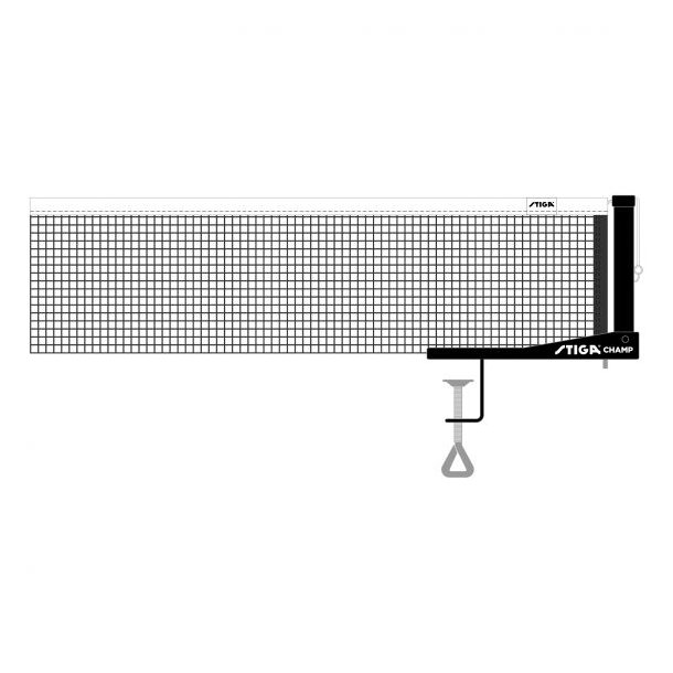 Stiga Champ Netgarniture - FRI FRAGT - St med net og netholdere - HURTIG LEVERING