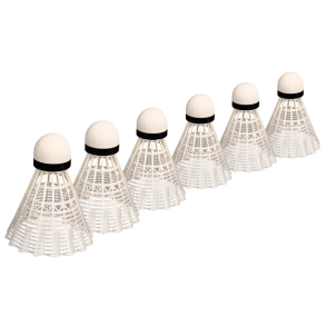 Speed Control Nylon - FRI FRAGT - 6 stk. badmintonbolde m. korkspids