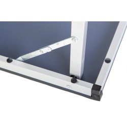 Mini bordtennisbord BLUE LINE 150 x 67 cm med foldbart ALU-Stel - inkl. 2 bat - HURTIG LEVERING