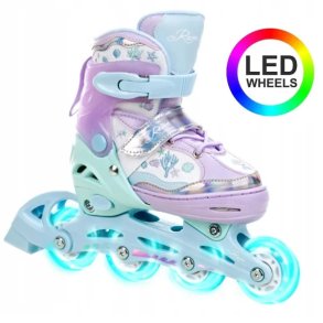 Raven ISLA Inliners Rulleskjte med LED lys i hjulene - Justerbar over hele 4 Sko-numre! 