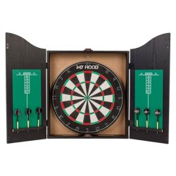 My Hood Home Dartskab - med skive, 6 pile &amp; tavle - HURTIG LEVERING!