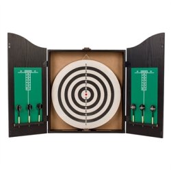 My Hood Home Dartskab - med skive, 6 pile &amp; tavle - HURTIG LEVERING!