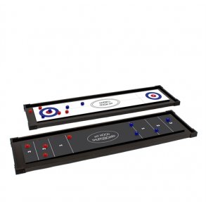 My Hood Shuffleboard - Shuffleboard i god kvalitet med Curling-spil p bagsiden - HURTIG LEVERING! 