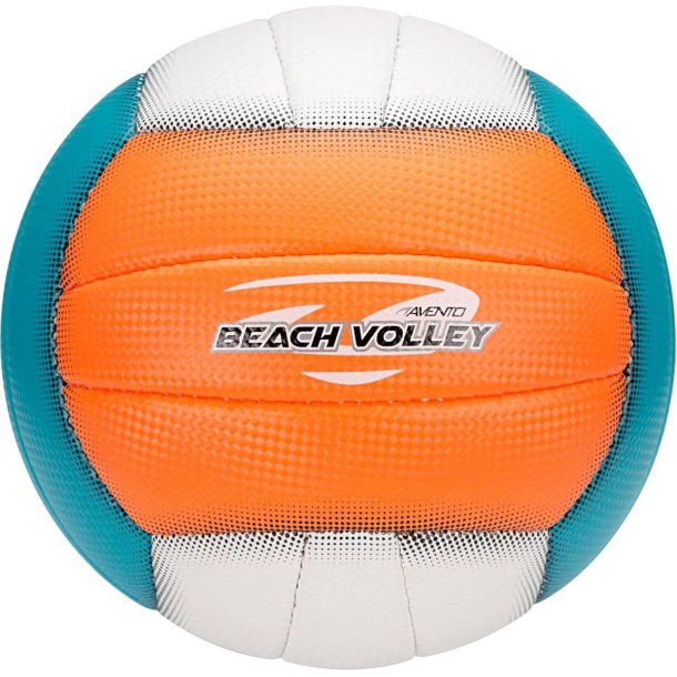 Avento Beach Volleyball Orange/Bl/Hvid - Beachvolleyball i standard strrelse - HURTIG LEVERING!