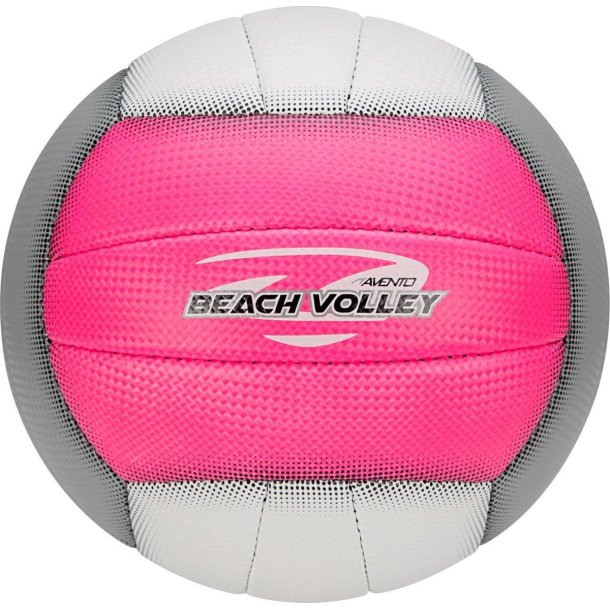 Avento Beach Volleyball Pink/Gr/Hvid - Beachvolleyball i standard strrelse - HURTIG LEVERING!