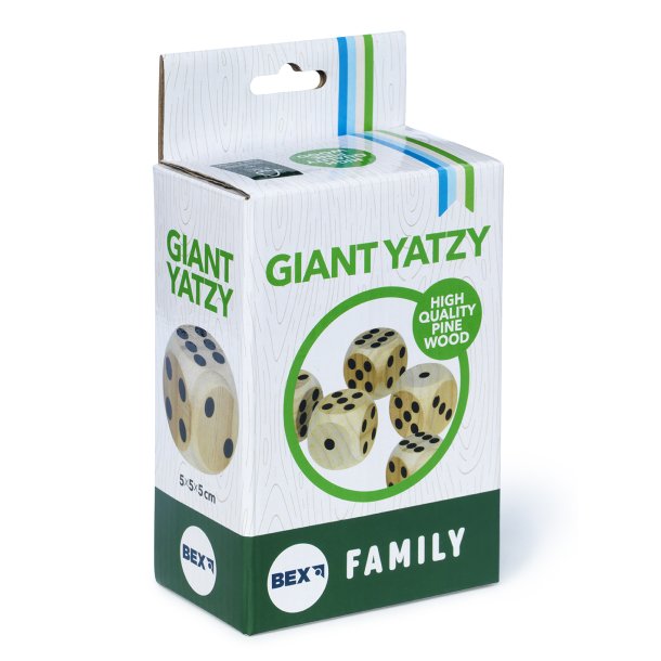 Bex Giant Yatzy Family Pine Wood - HURTIG LEVERING - I FSC-certificeret tr�